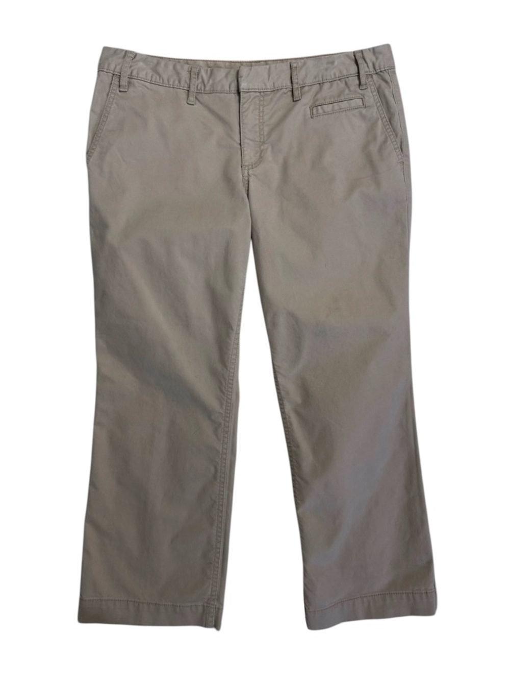 Tory Burch Cropped Chino Pants Size 32 Khaki Stretch